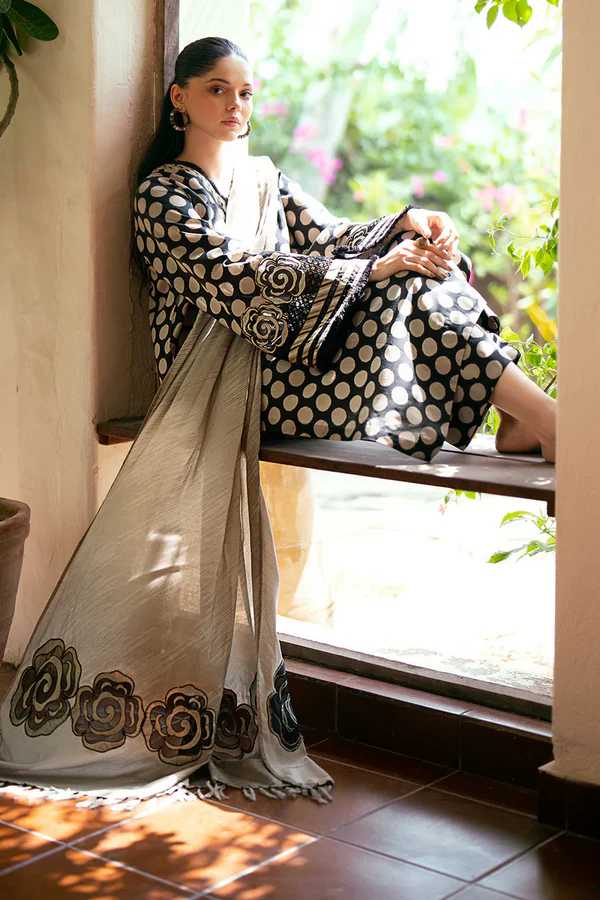 Barakah – 3 Piece Stitched Embroidered Dress - Image 7