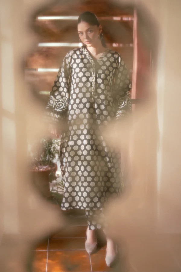 Barakah – 3 Piece Stitched Embroidered Dress - Image 6