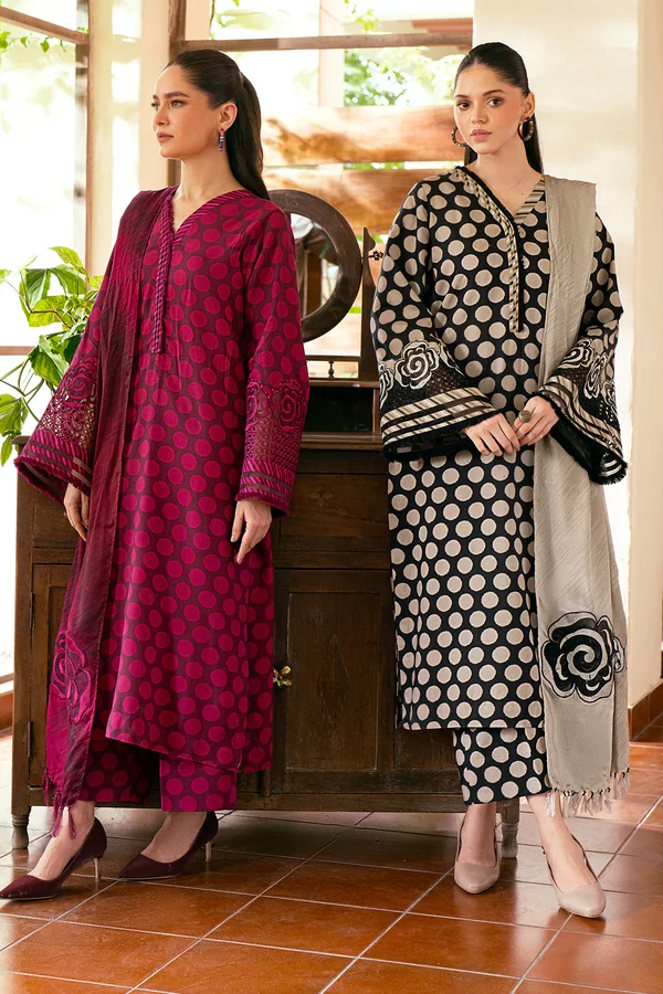 Barakah – 3 Piece Stitched Embroidered Dress - Image 3