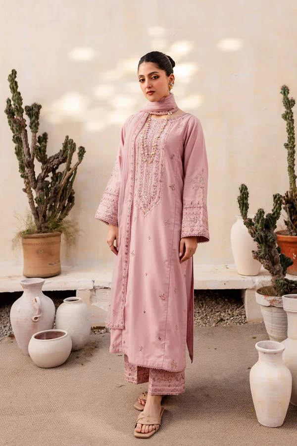 Harper – 3 Piece Stitched Embroidered Lawn Suit - Image 7