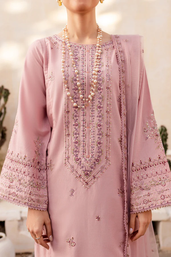 Harper – 3 Piece Stitched Embroidered Lawn Suit - Image 6