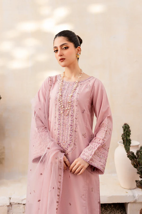 Harper – 3 Piece Stitched Embroidered Lawn Suit - Image 2