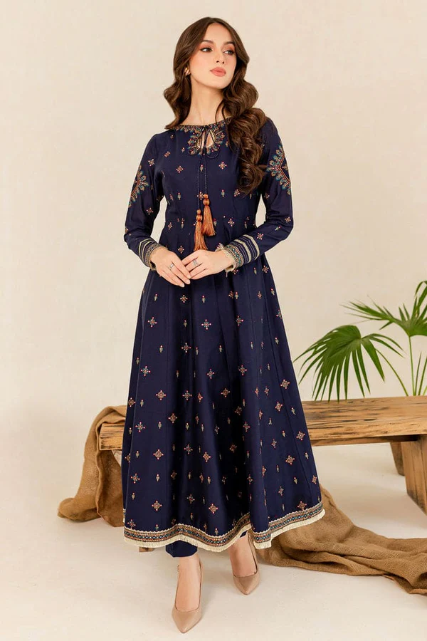 Hreem Navy Blue – 2 Piece Winter Dress - Image 5