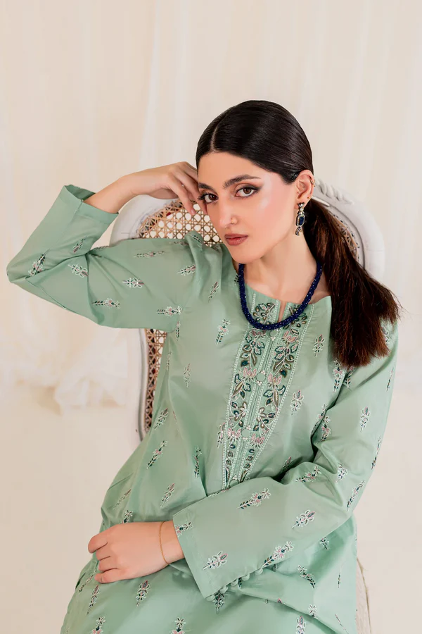 James Allen 2Pc Embroidered Stitched Lawn Outfit - Image 3