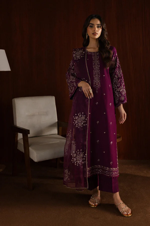 Masooma – 3 Piece Stitched Embroidered Lawn Suit - Image 4