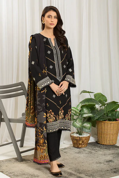 Mehak – 3 Piece Stitched Embroidered Winter Suit