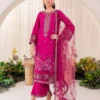 Pink Punch – 3 Piece Embroidered Lawn Dress