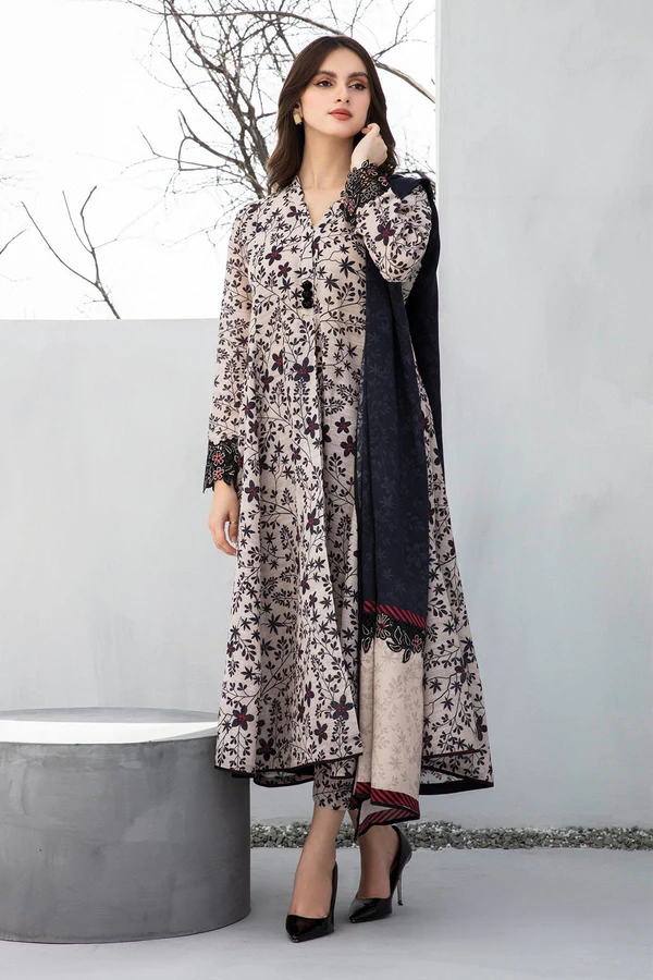 Rimash 3Pc Luxury Digital Printed Lawn Outfit - Image 5