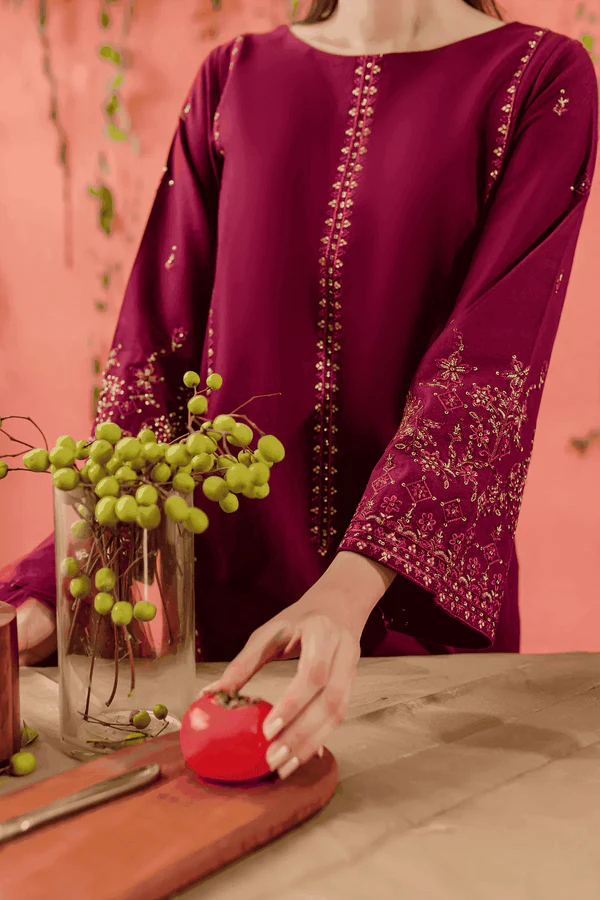 Sereia 3Pc Luxury Embroidered Lawn Ensemble - Image 5